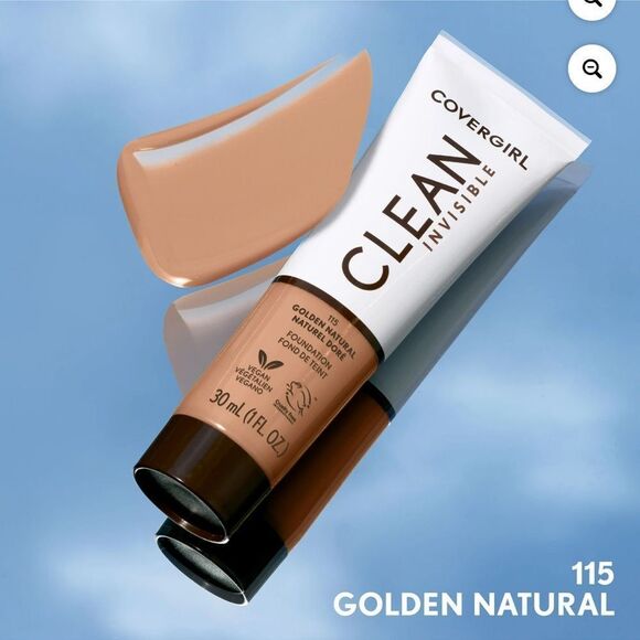 🦋 Covergirl Clean Invisible Foundation - Golden Natural New FullSz - Picture 6 of 7